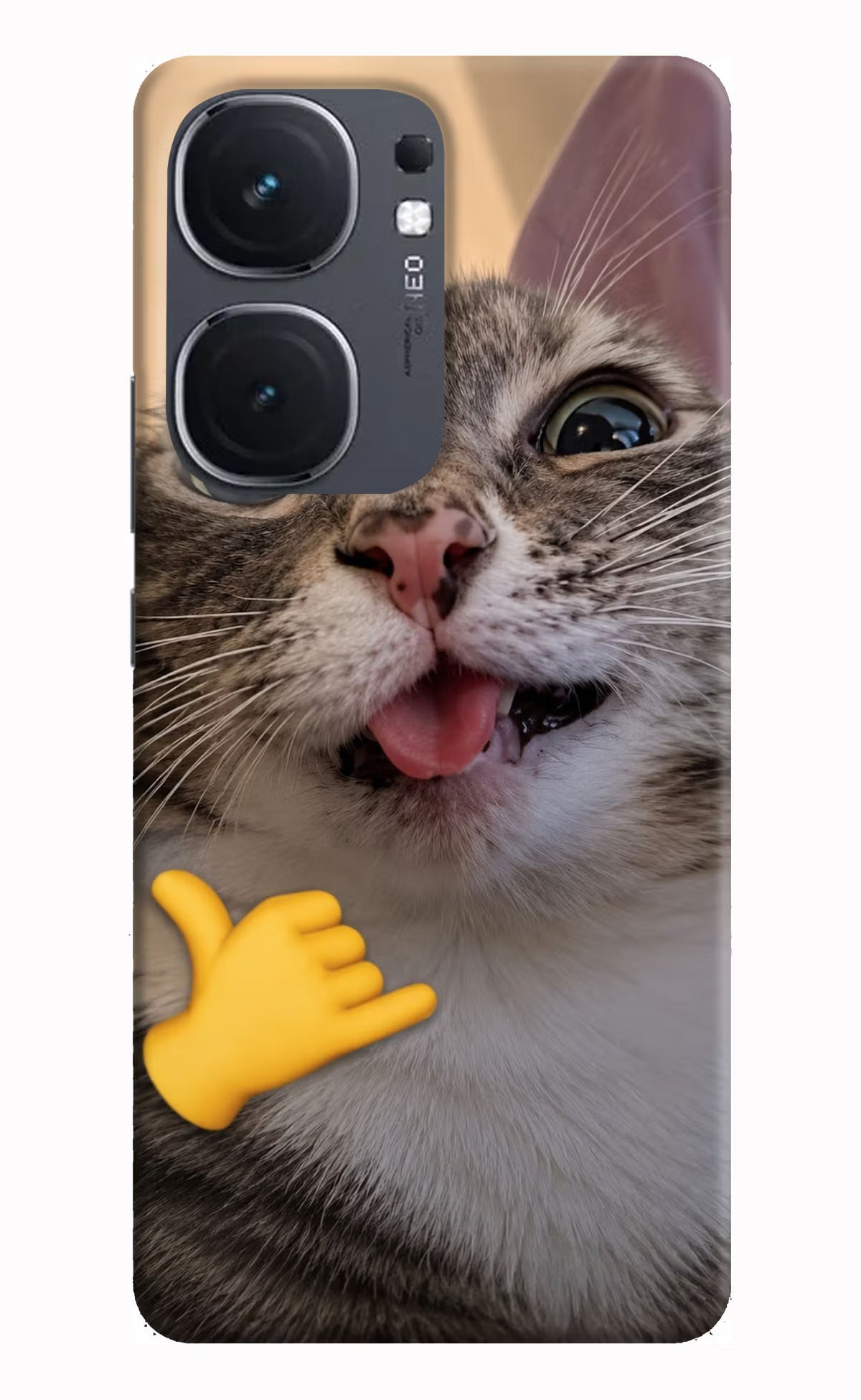 Silly Cat Call iQOO Neo 9 Back Cover Hard Case - Hello Swanky