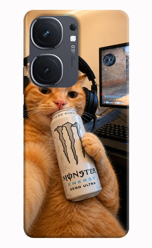Gamer Cat Energy iQOO Neo 9 Back Cover Hard Case - Hello Swanky