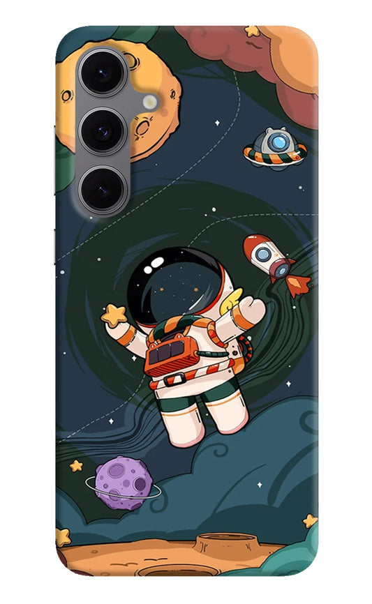 Cartoon Astronaut Samsung S24 FE 5G Back Cover