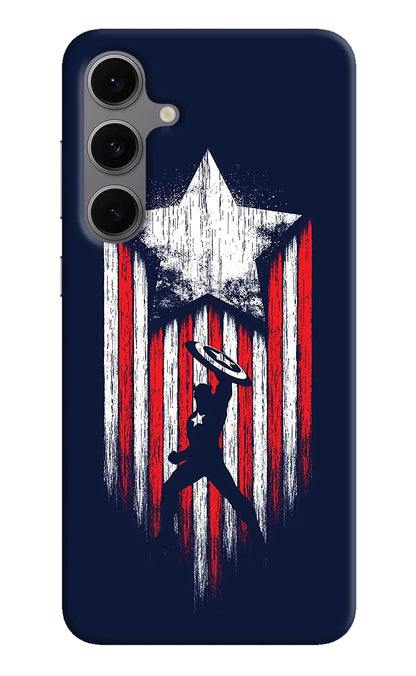 Captain America Marvel Art Samsung S24 FE 5G Back Cover