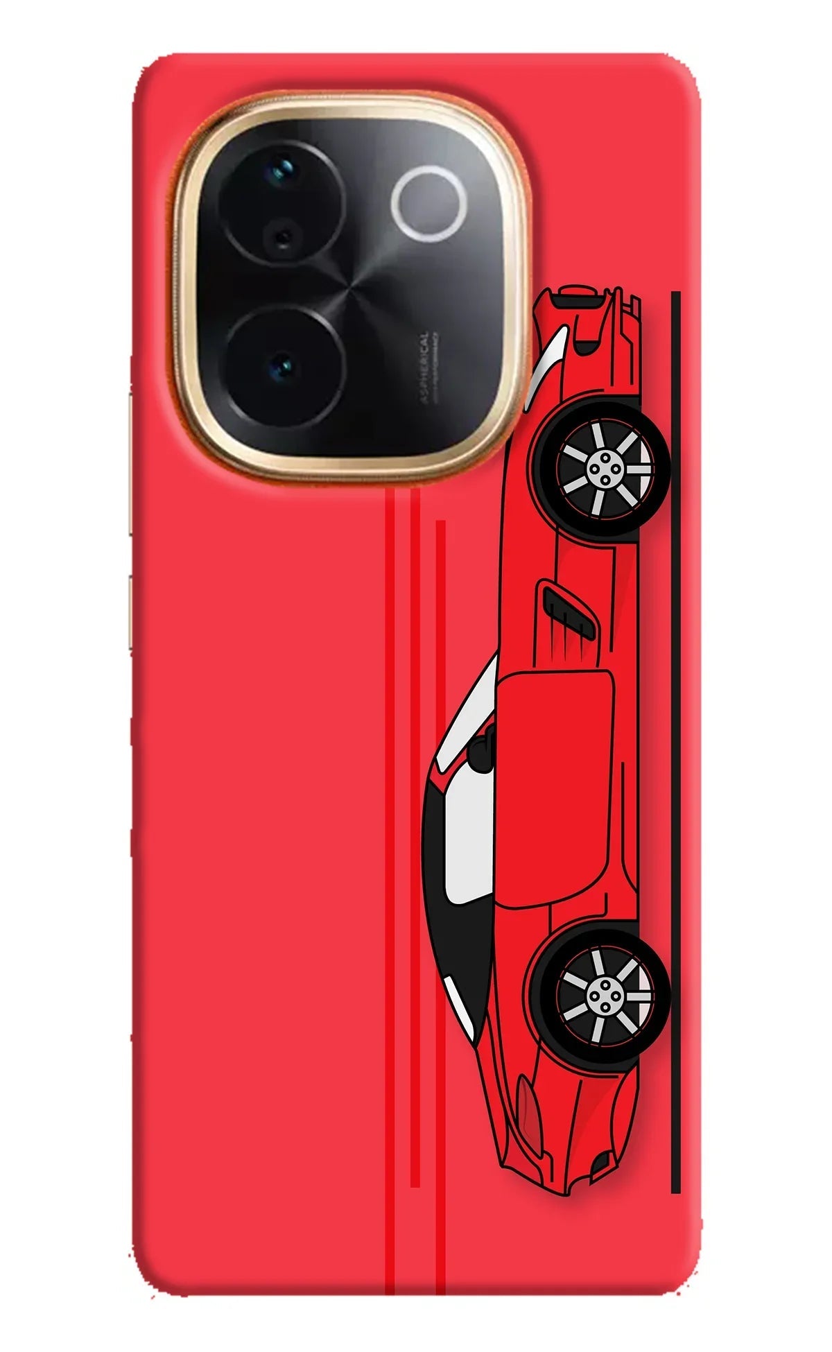 Red Velocity Vivo T3 Pro 5G Back Cover