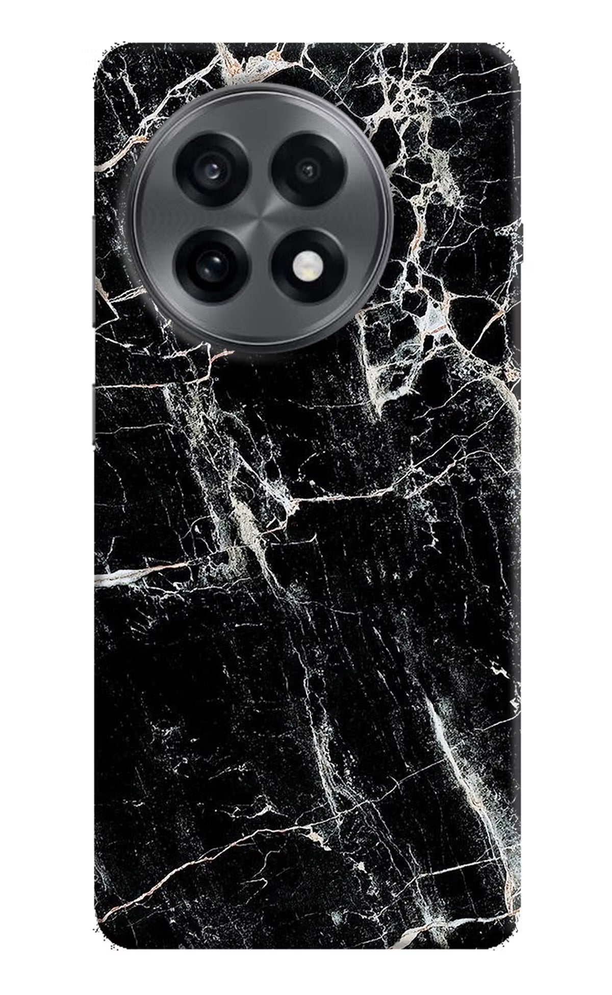 Black Marble Texture OnePlus 13R Back Cover