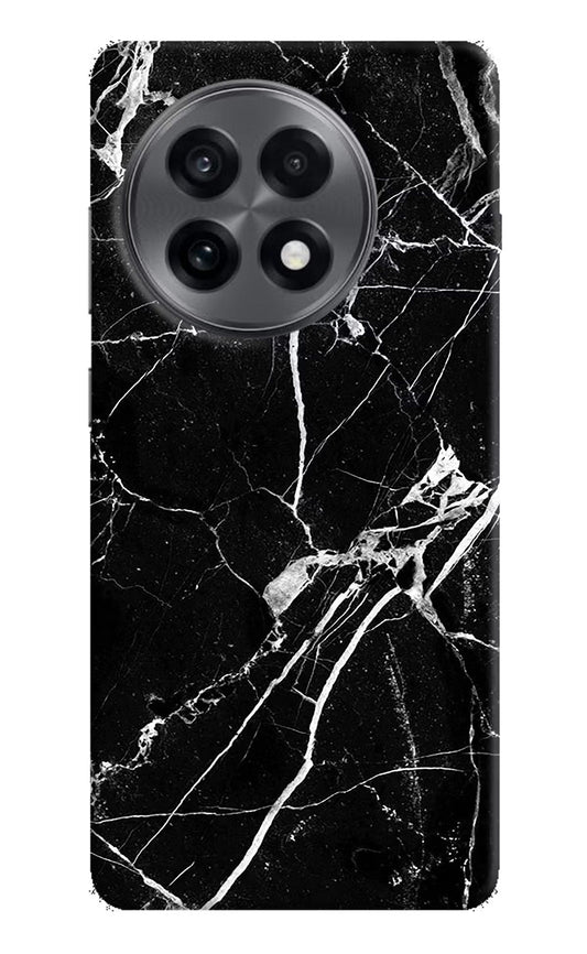 Black Marble Pattern OnePlus 13R Back Cover