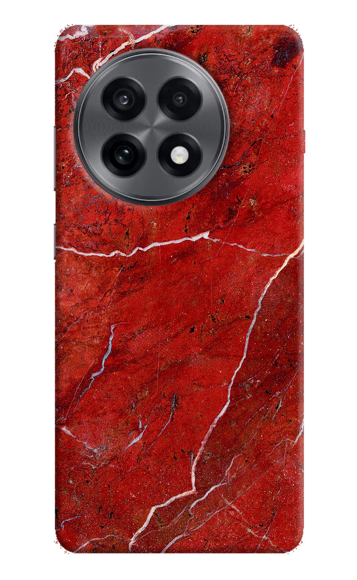 Red Marble Design OnePlus 13R Back Cover