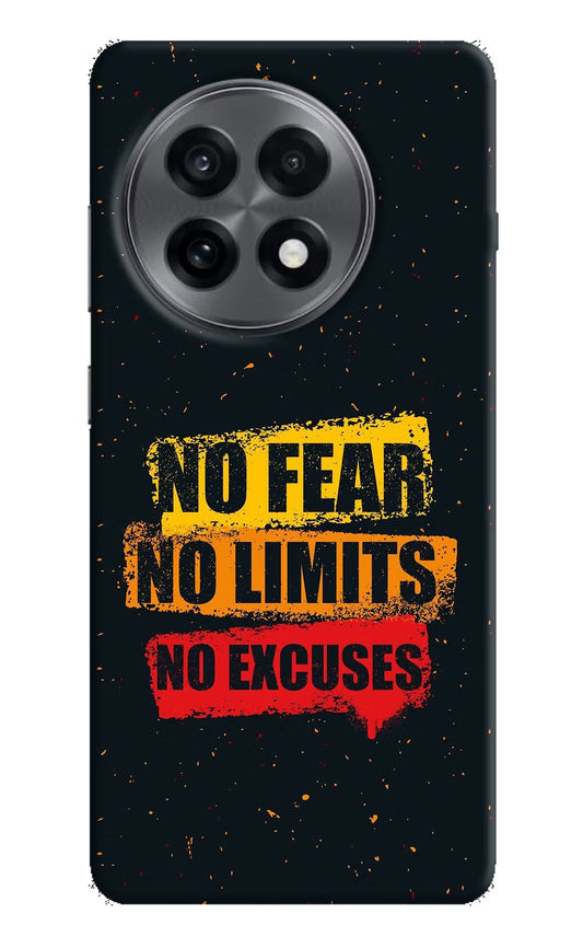 No Fear No Limits No Excuse OnePlus 13R Back Cover