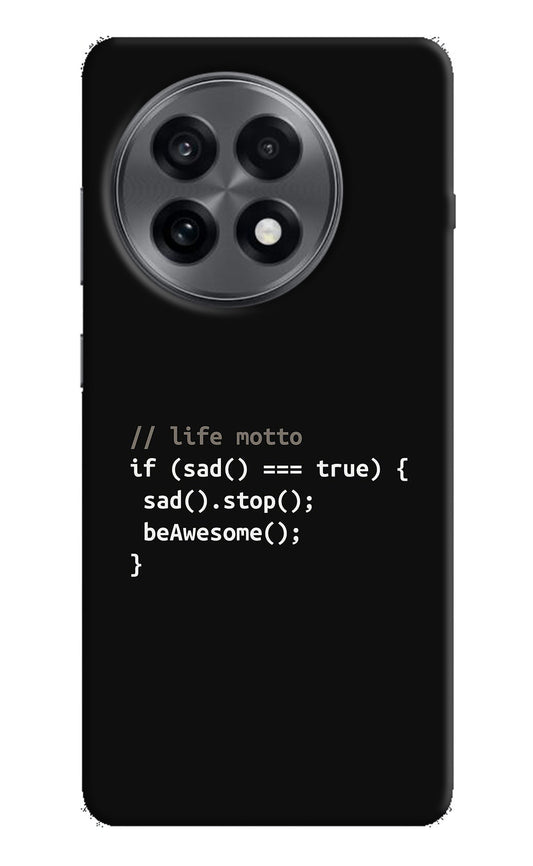 Life Motto Code OnePlus 13R Back Cover