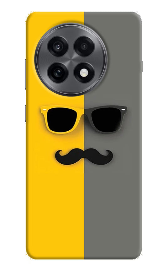 Sunglasses with Mustache OnePlus 13R Back Cover