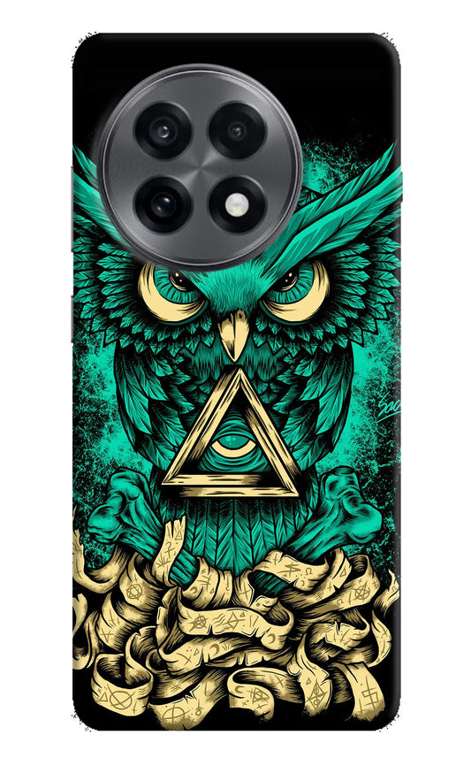 Green Owl OnePlus 13R Back Cover