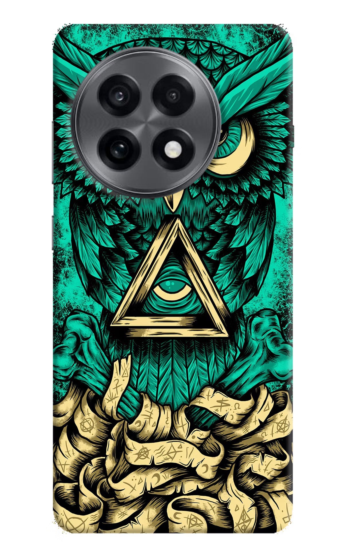 Green Owl OnePlus 13R Back Cover