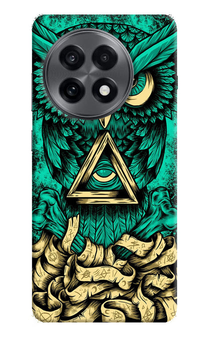 Green Owl OnePlus 13R Back Cover