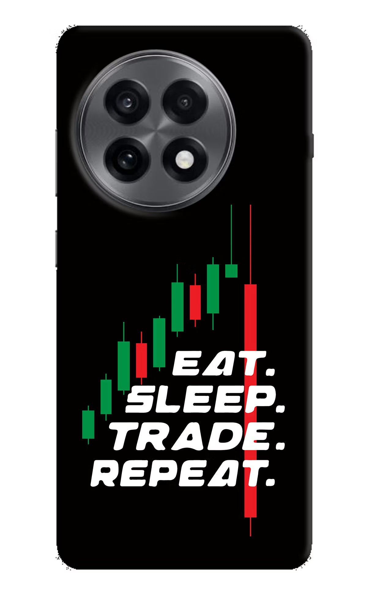Eat Sleep Trade Repeat OnePlus 13R Back Cover