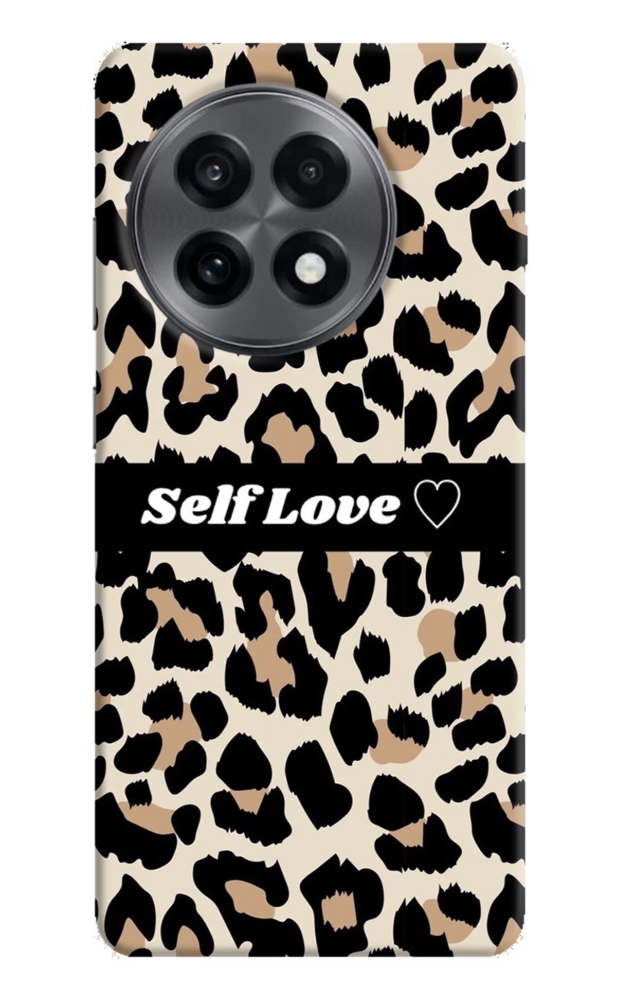 Leopard Print Self Love OnePlus 13R Back Cover