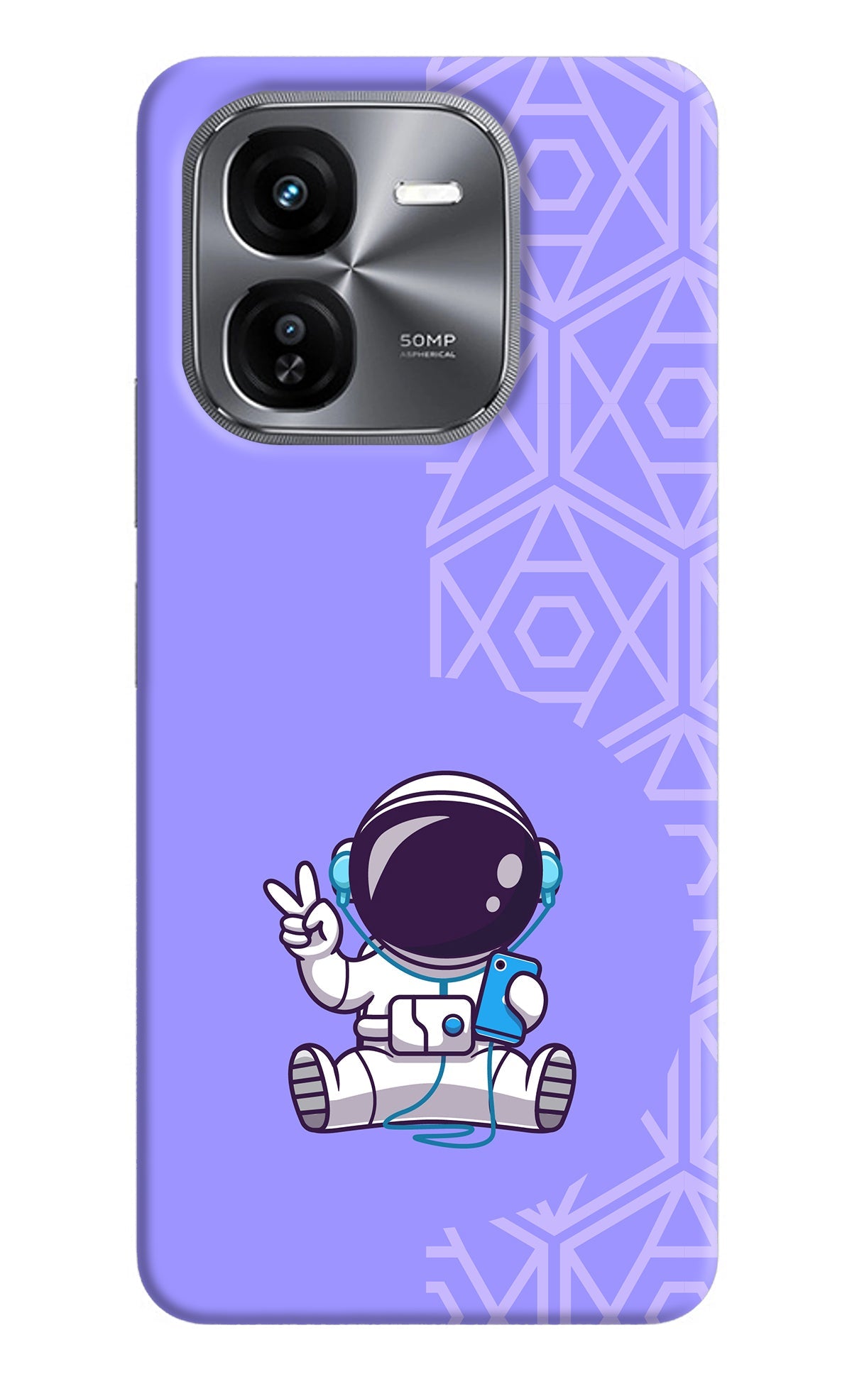 Cute Astronaut Chilling iQOO Z9X Back Cover
