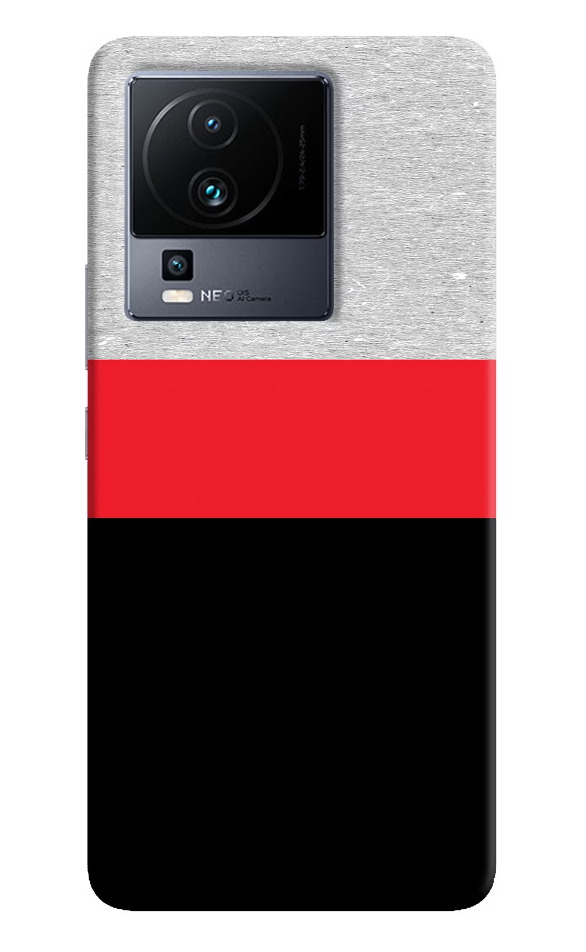 Tri Color Pattern iQOO Neo 7 Pro Back Cover Hard Case - Hello Swanky