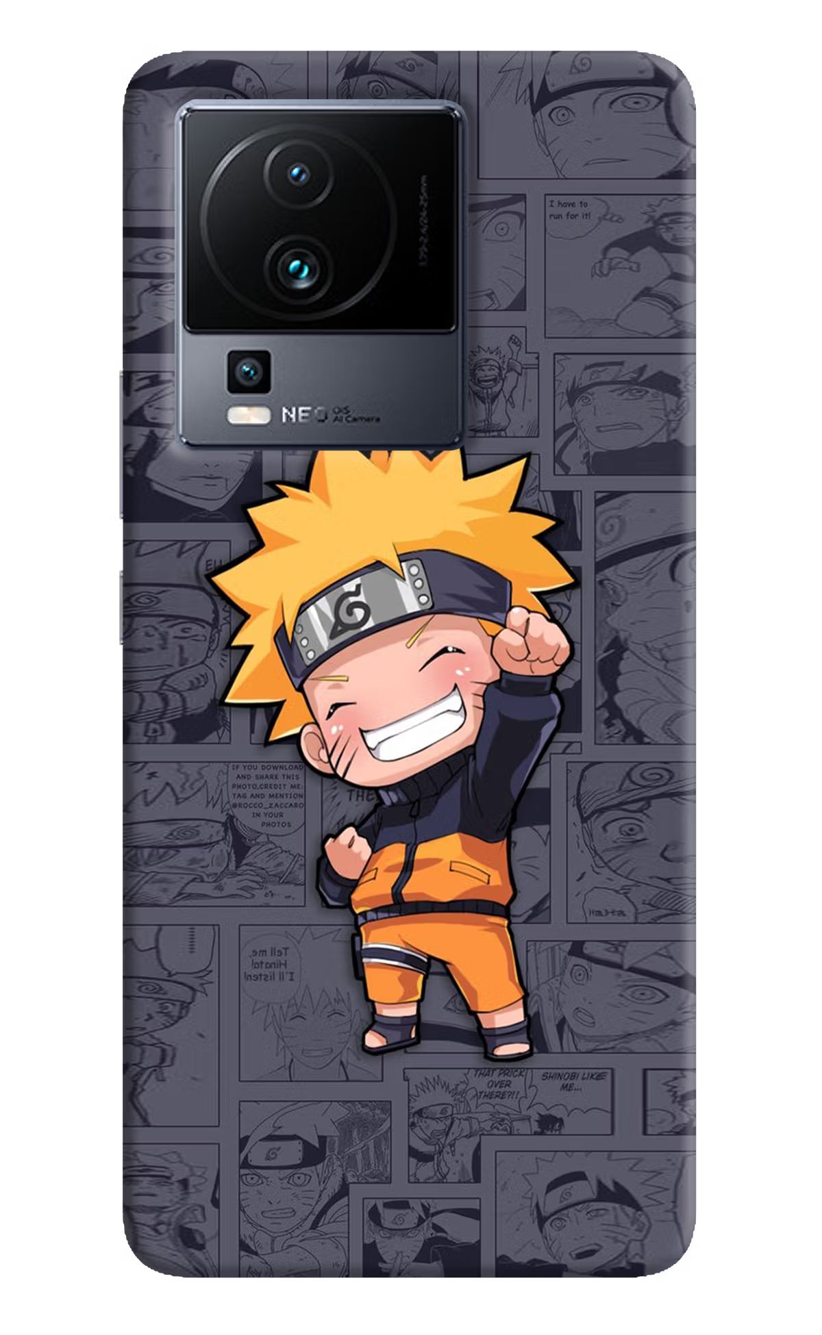 Chota Naruto iQOO Neo 7 Pro Back Cover Hard Case - Hello Swanky