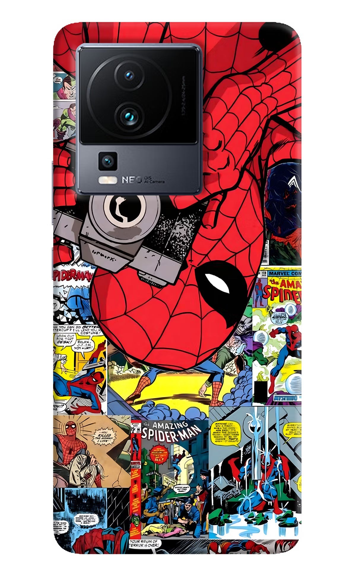 Spider Man iQOO Neo 7 Pro Back Cover Hard Case - Hello Swanky