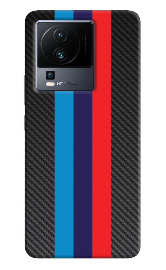 BMW Stripes Pattern iQOO Neo 7 Pro Back Cover Hard Case - Hello Swanky
