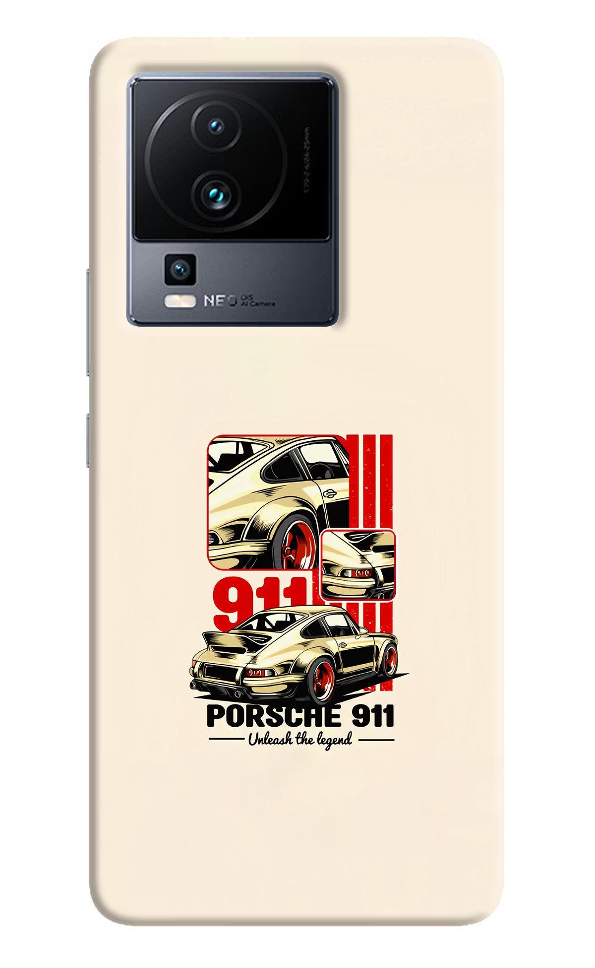 Classic Porsche 911 iQOO Neo 7 Pro Back Cover Hard Case - Hello Swanky