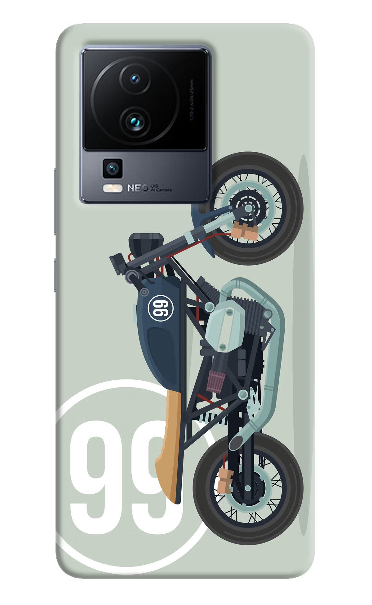 Classic Cafe Racer 99 iQOO Neo 7 Pro Back Cover Hard Case - Hello Swanky