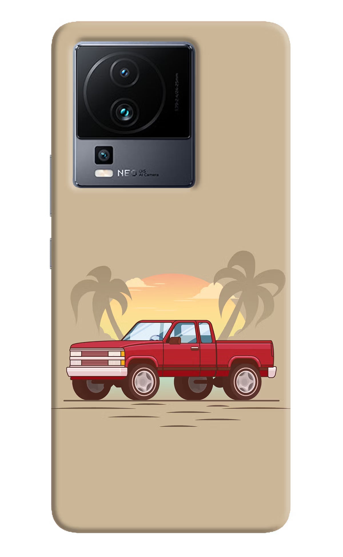 Desert Classic Drive iQOO Neo 7 Pro Back Cover Hard Case - Hello Swanky