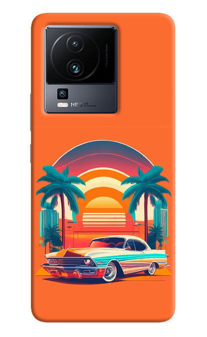 Palm Drive 80s iQOO Neo 7 Pro Back Cover Hard Case - Hello Swanky