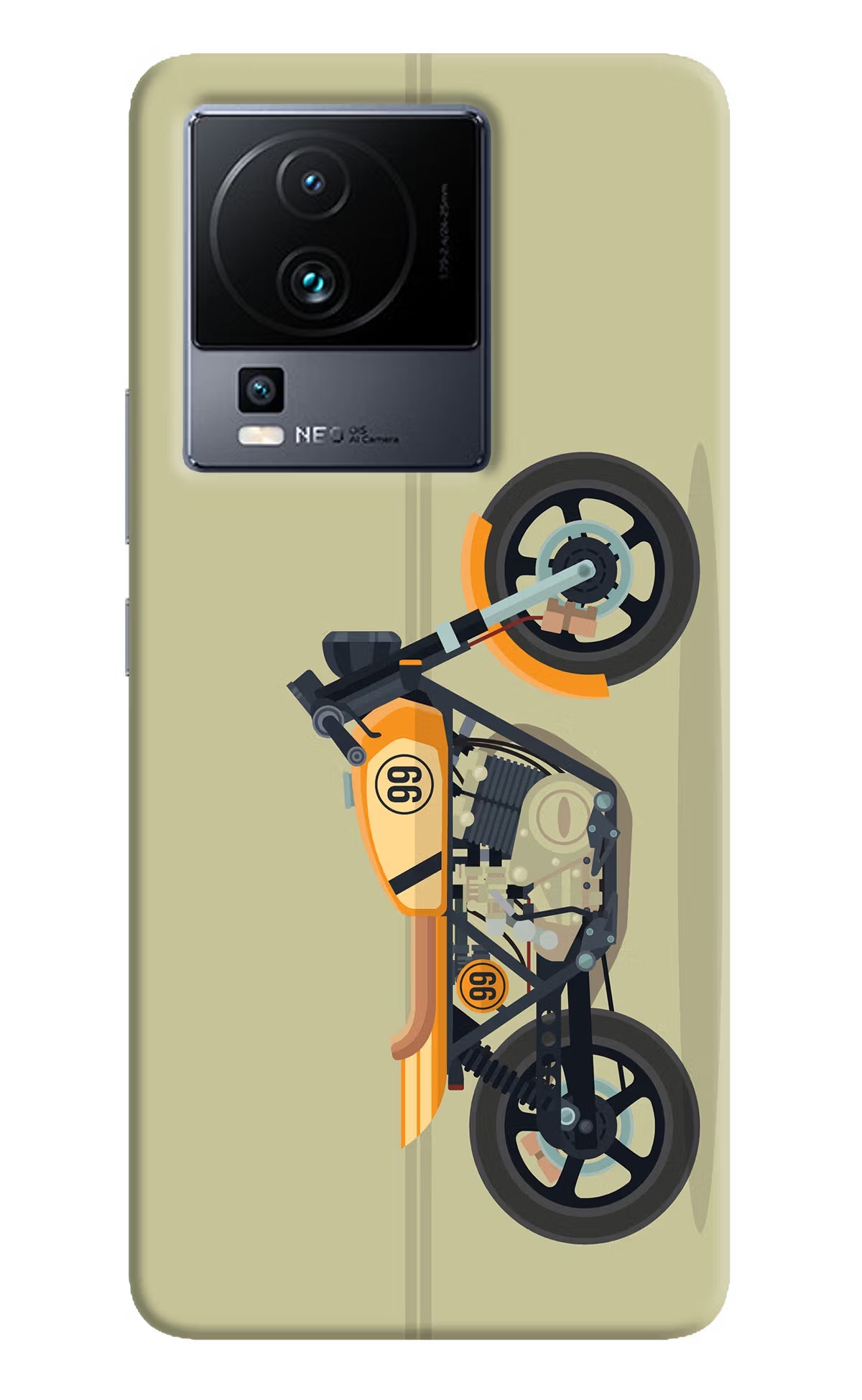 Vertical Speedster iQOO Neo 7 Pro Back Cover Hard Case - Hello Swanky