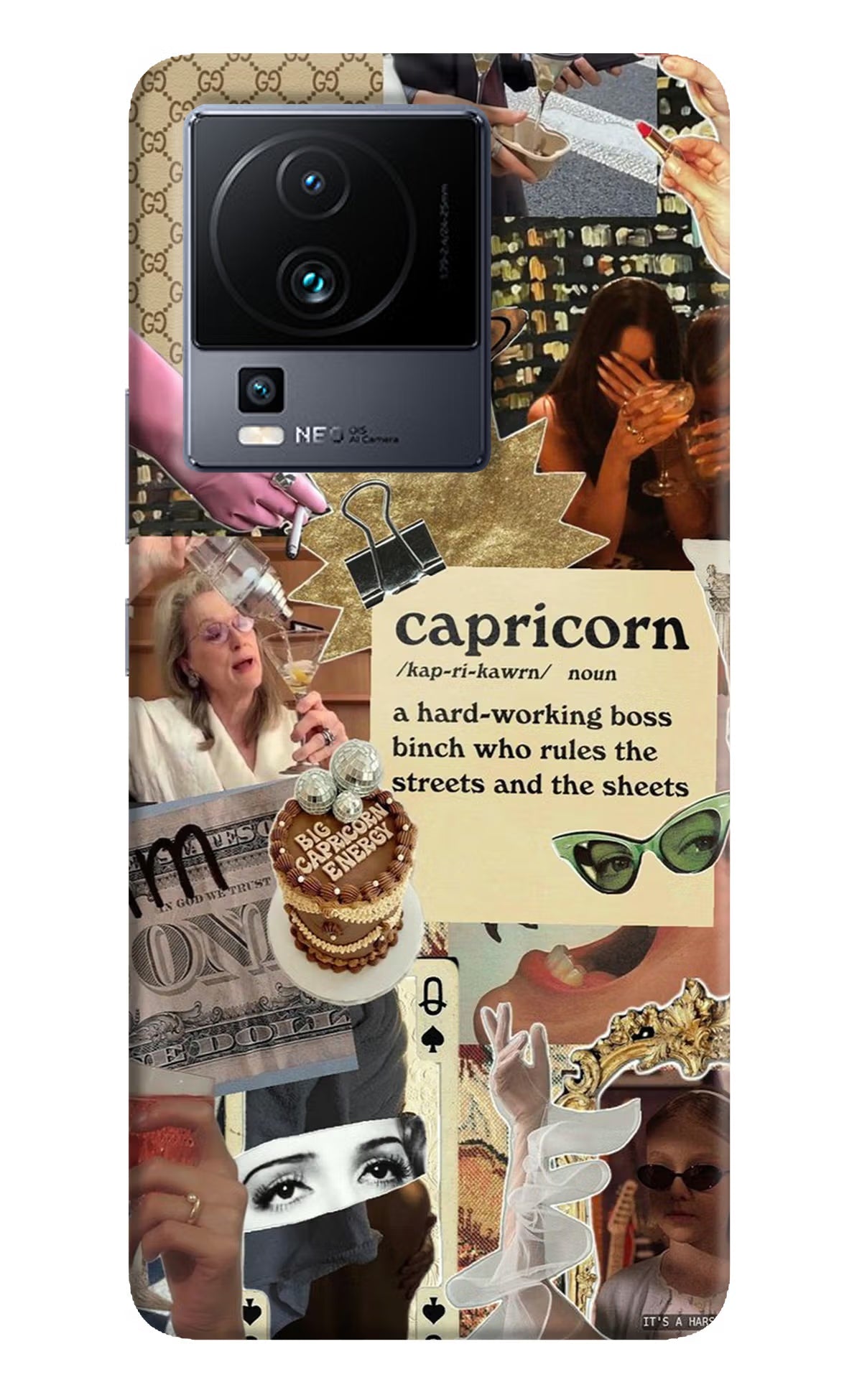 Capricorn Zodiac iQOO Neo 7 Pro Back Cover Hard Case - Hello Swanky