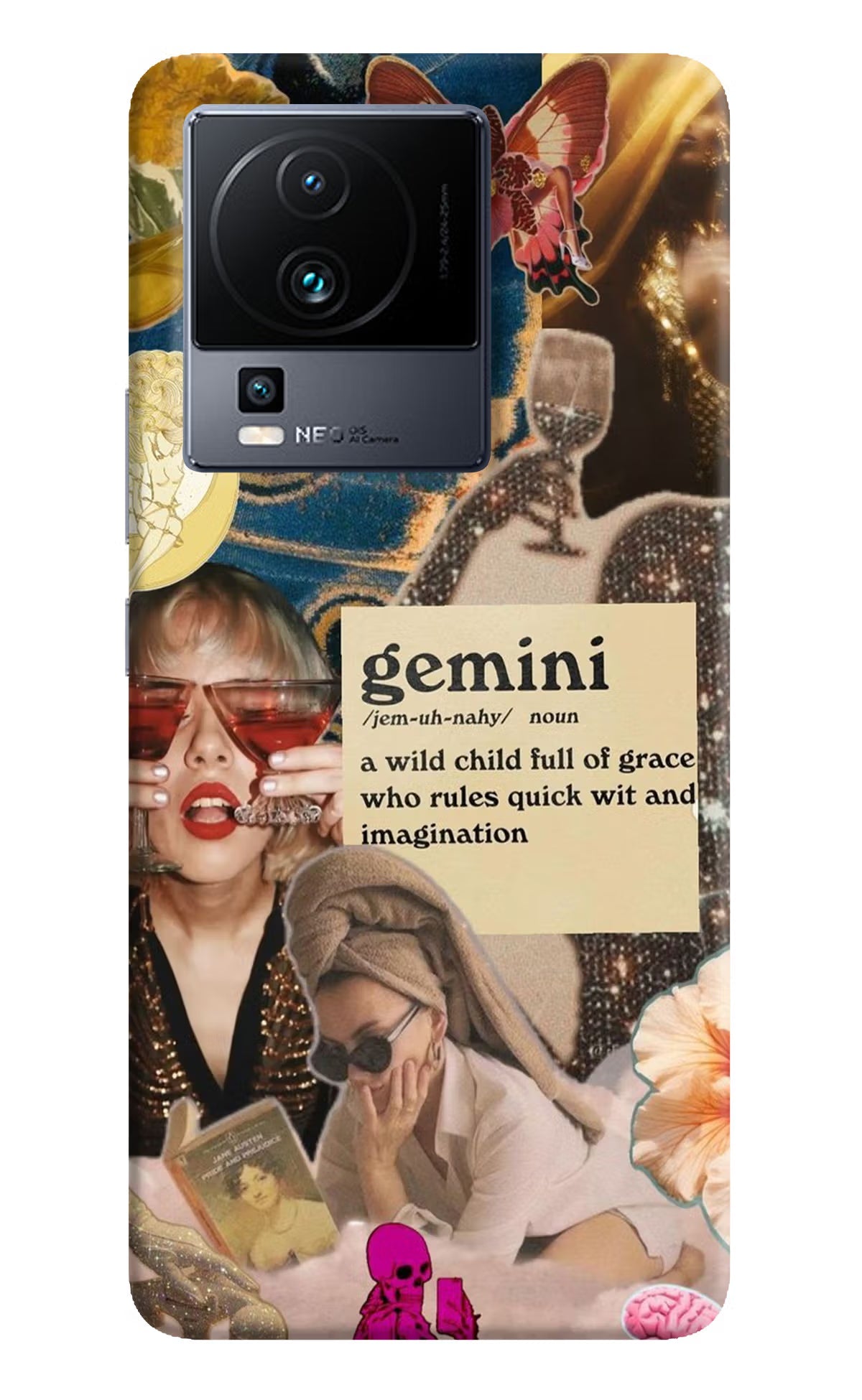 Gemini Zodiac iQOO Neo 7 Pro Back Cover Hard Case - Hello Swanky