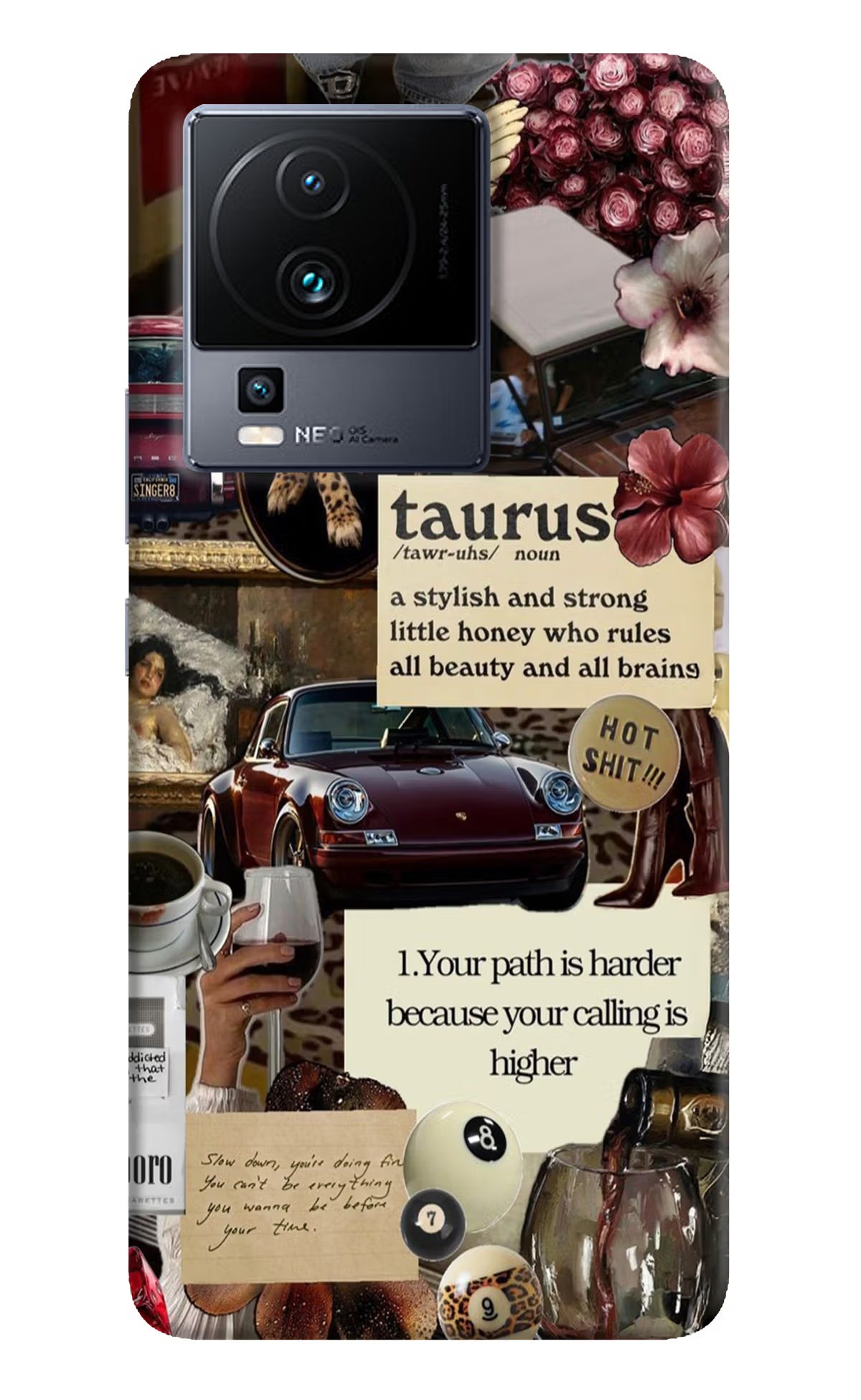 Taurus Zodiac iQOO Neo 7 Pro Back Cover Hard Case - Hello Swanky