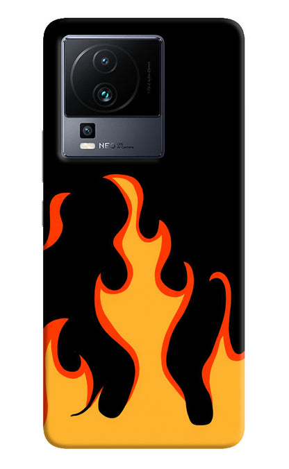 Fired Up - Black iQOO Neo 7 Pro Back Cover Hard Case - Hello Swanky