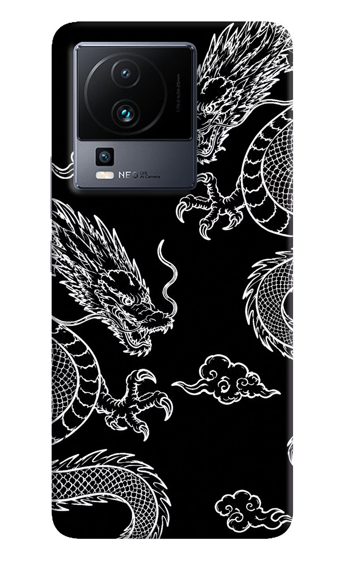 Twin Dragons iQOO Neo 7 Pro Back Cover Hard Case - Hello Swanky