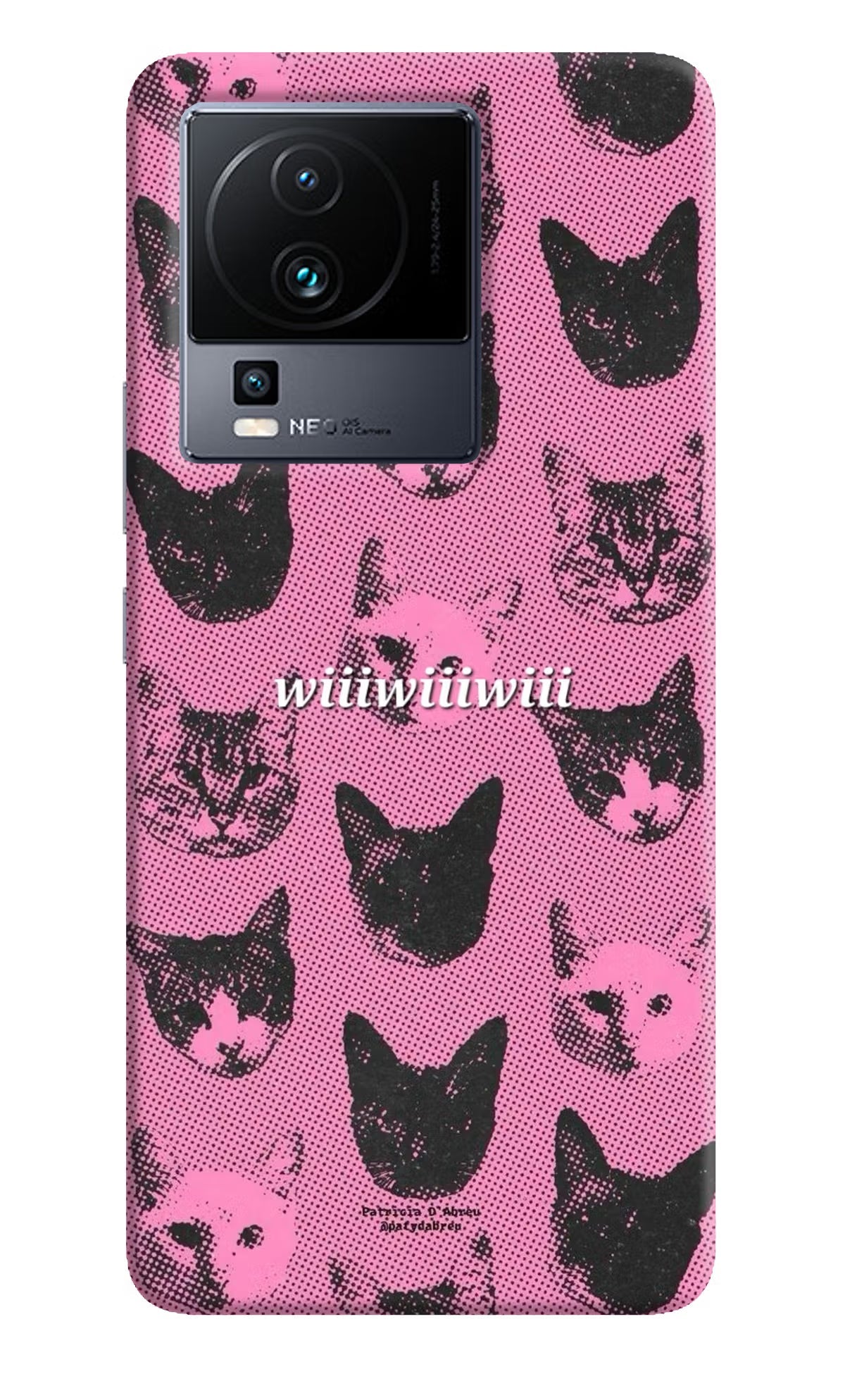 Pink Cats iQOO Neo 7 Pro Back Cover Hard Case - Hello Swanky