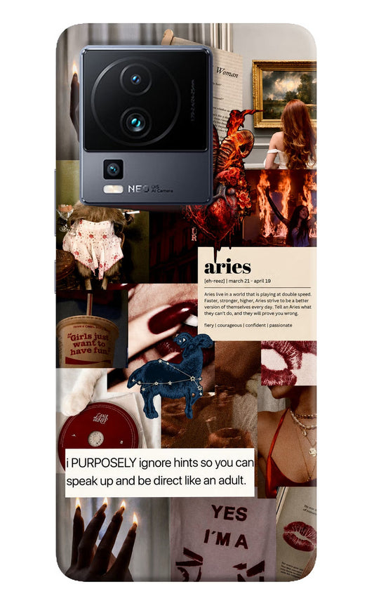 Zodiac Aries iQOO Neo 7 Pro Back Cover Hard Case - Hello Swanky
