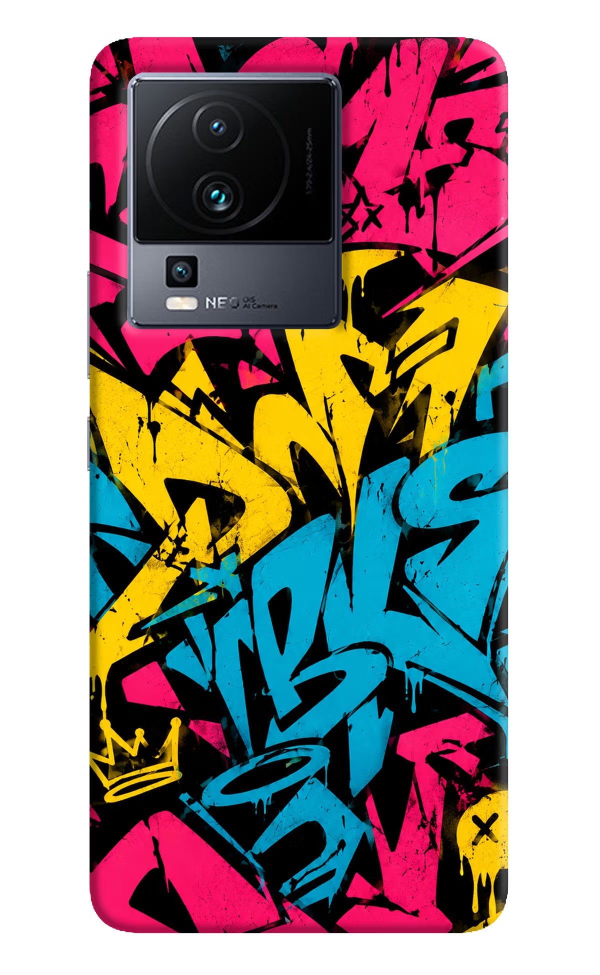 Graffiti Vibe iQOO Neo 7 Pro Back Cover Hard Case - Hello Swanky