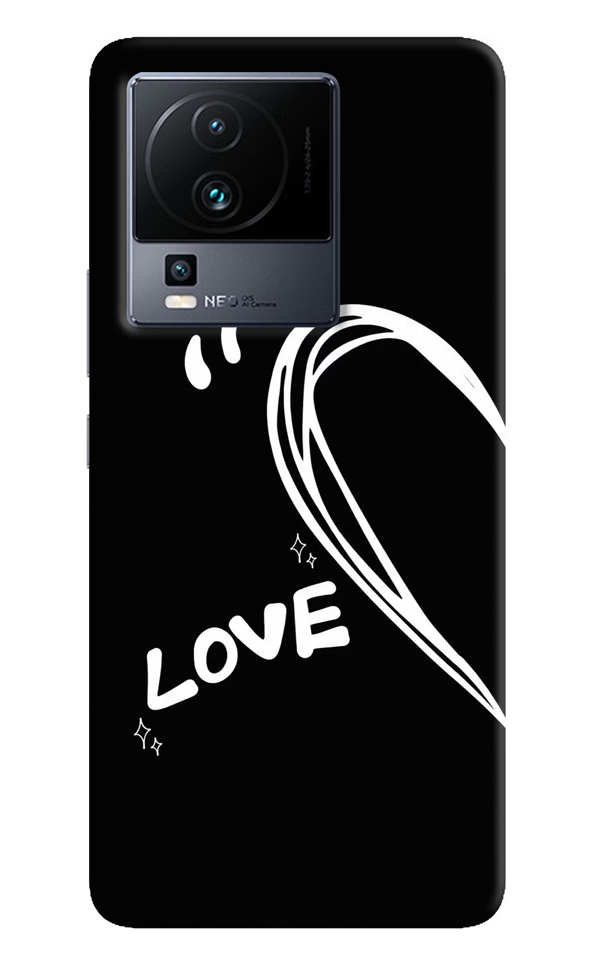 Love Line iQOO Neo 7 Pro Back Cover Hard Case - Hello Swanky