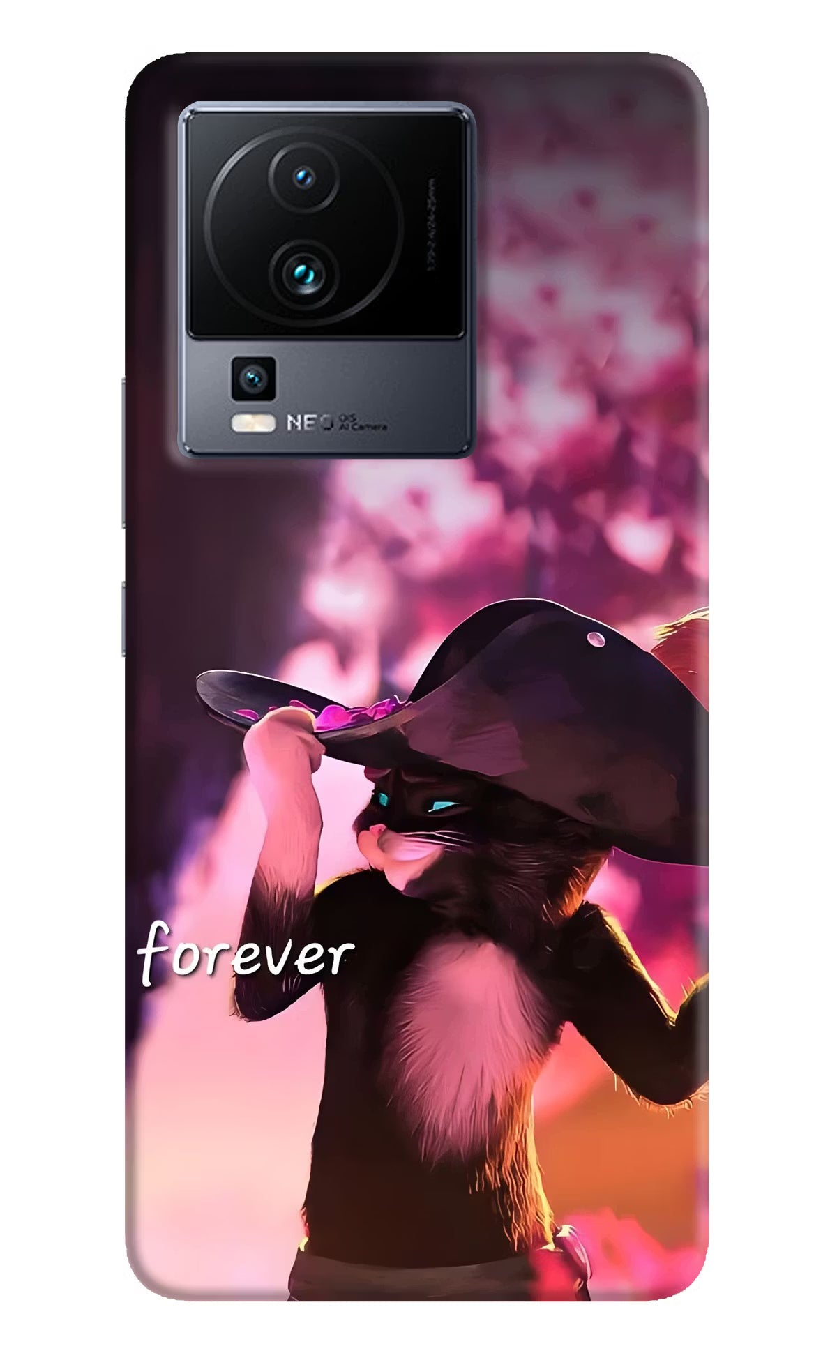 Forever Cat iQOO Neo 7 Pro Back Cover Hard Case - Hello Swanky