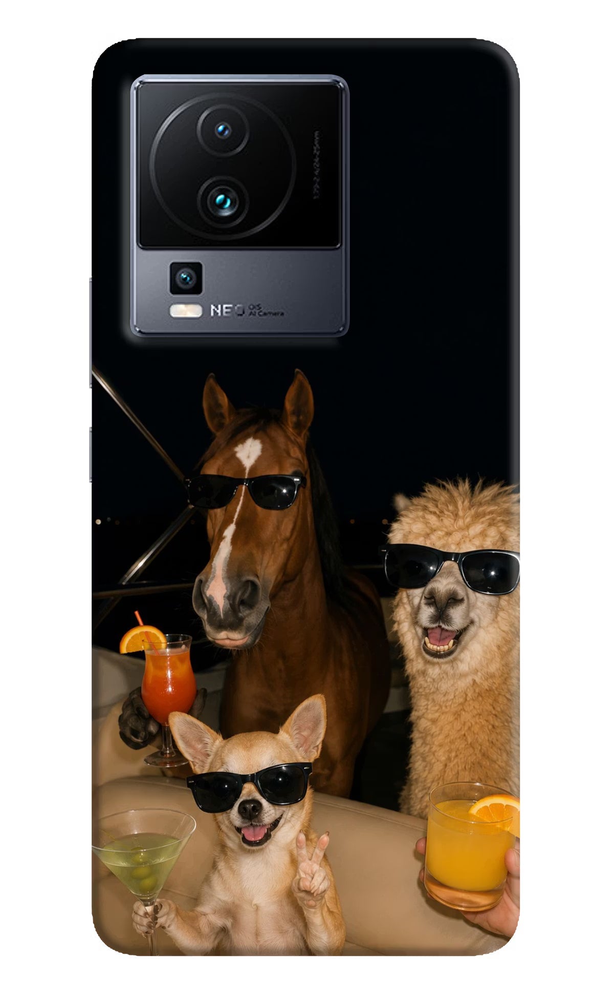 Party Squad iQOO Neo 7 Pro Back Cover Hard Case - Hello Swanky