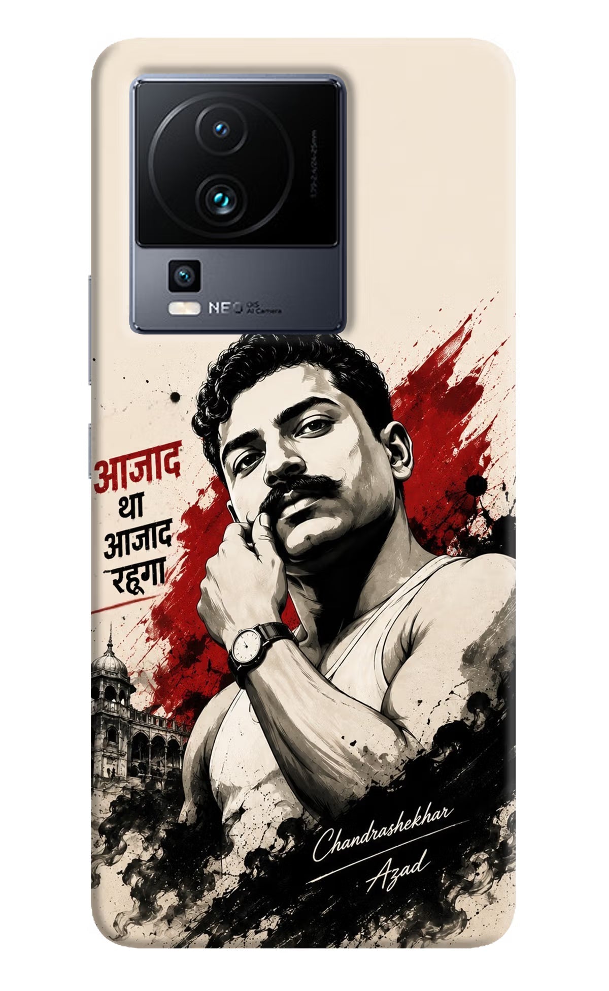 Chandrashekhar Azad Fearless iQOO Neo 7 Pro Back Cover Hard Case - Hello Swanky