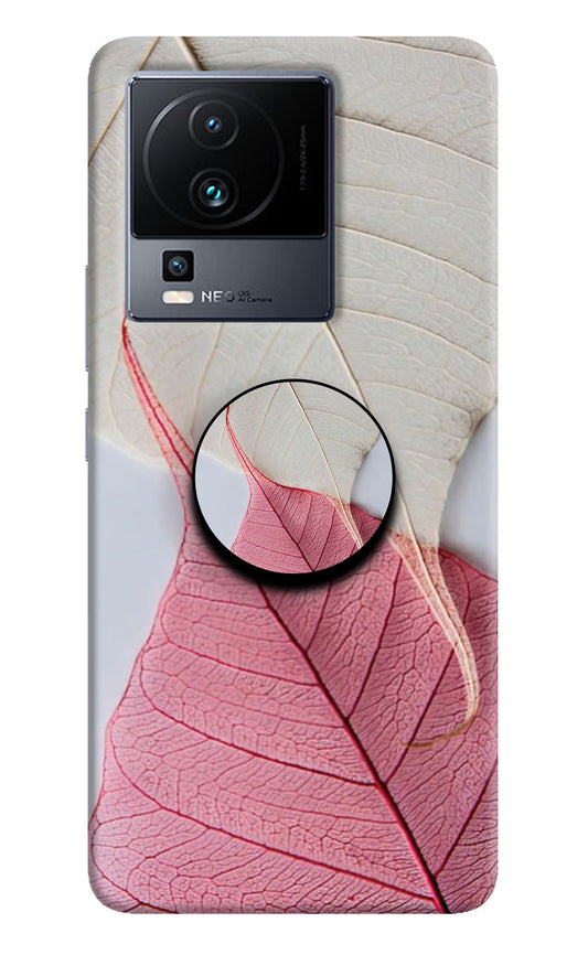 White Pink Leaf iQOO Neo 7 Pro Pop Case - Hello Swanky
