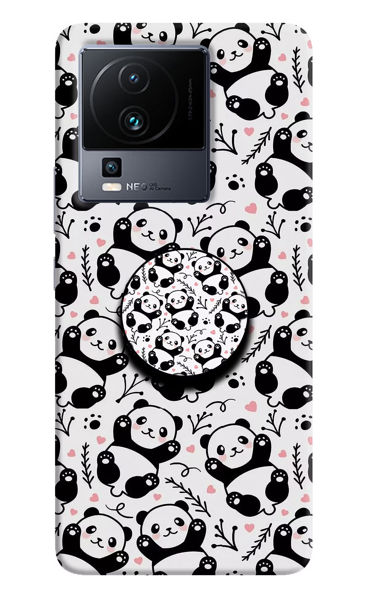 Cute Panda iQOO Neo 7 Pro Pop Case - Hello Swanky