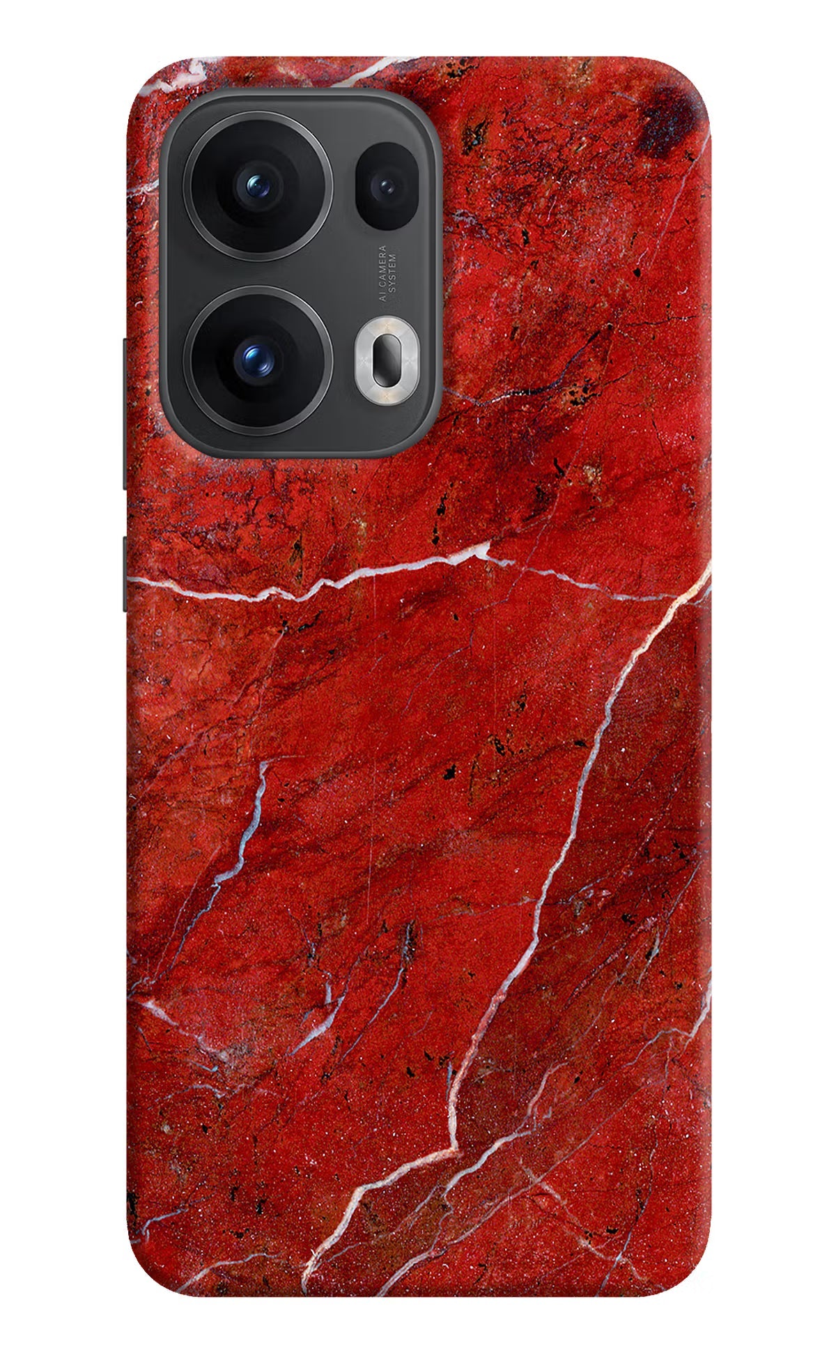 Red Marble Design Oppo Reno13 Pro 5G Back Cover