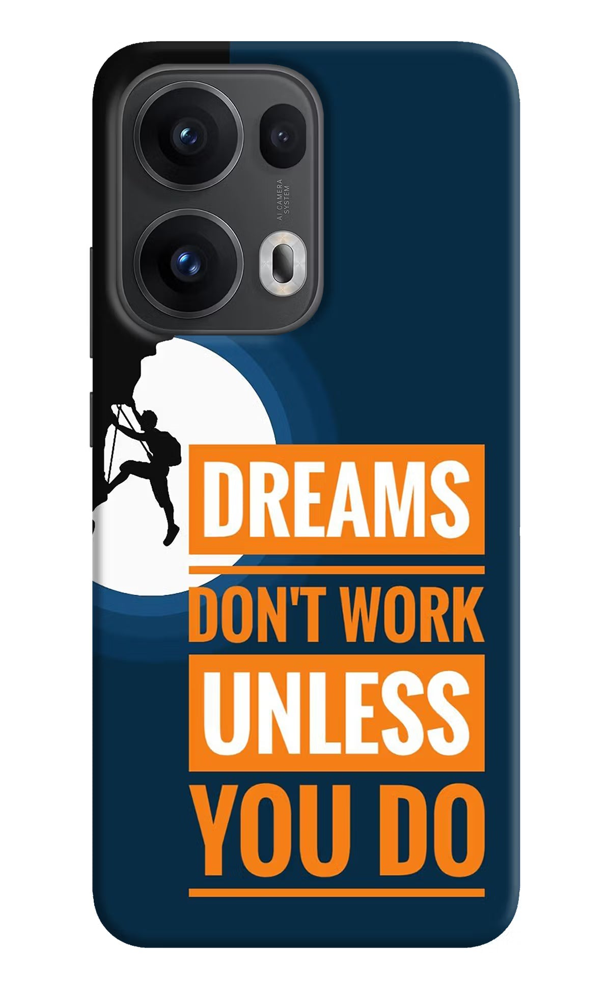 Dreams Don’T Work Unless You Do Oppo Reno13 Pro 5G Back Cover