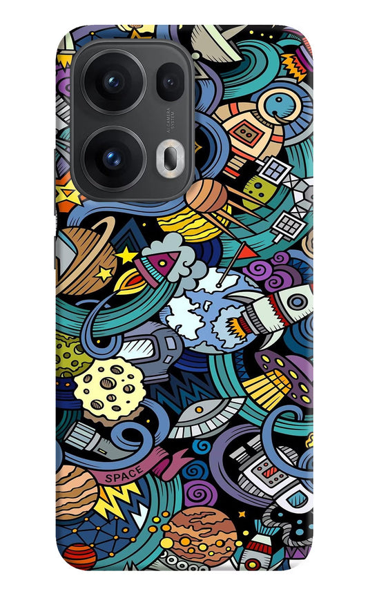 Space Abstract Oppo Reno13 Pro 5G Back Cover