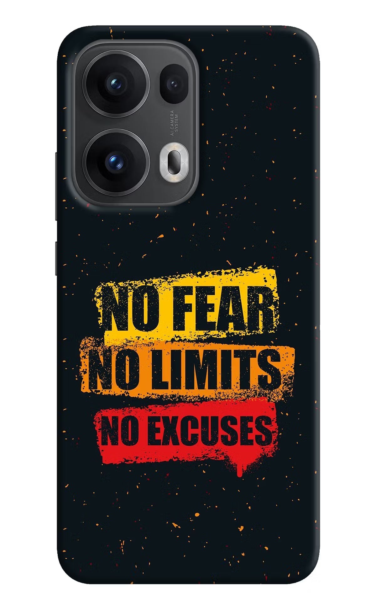 No Fear No Limits No Excuse Oppo Reno13 Pro 5G Back Cover