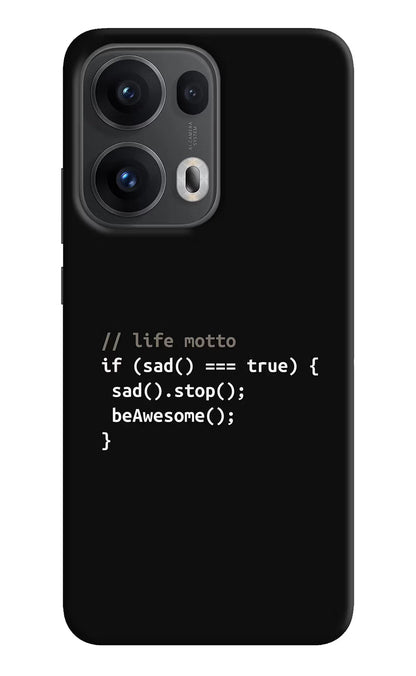 Life Motto Code Oppo Reno13 Pro 5G Back Cover