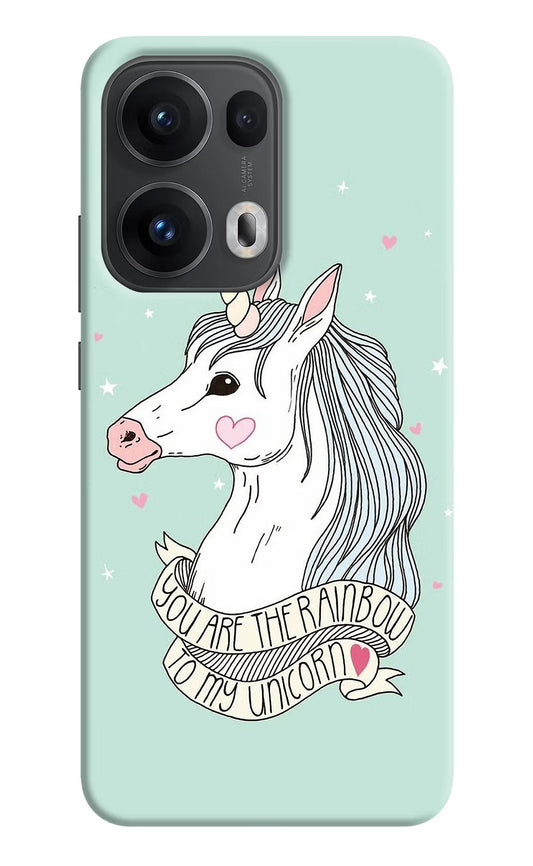 Unicorn Wallpaper Oppo Reno13 Pro 5G Back Cover