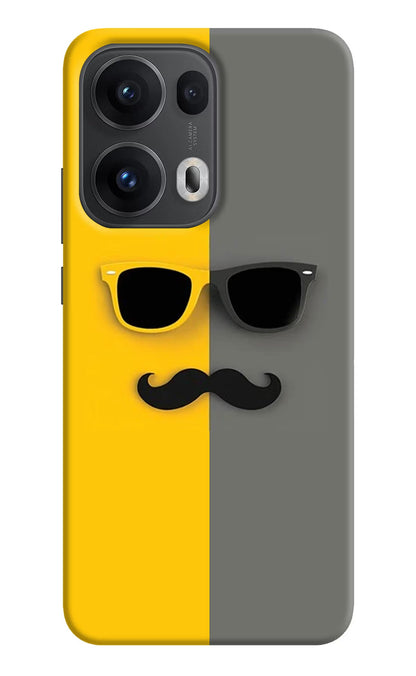Sunglasses with Mustache Oppo Reno13 Pro 5G Back Cover