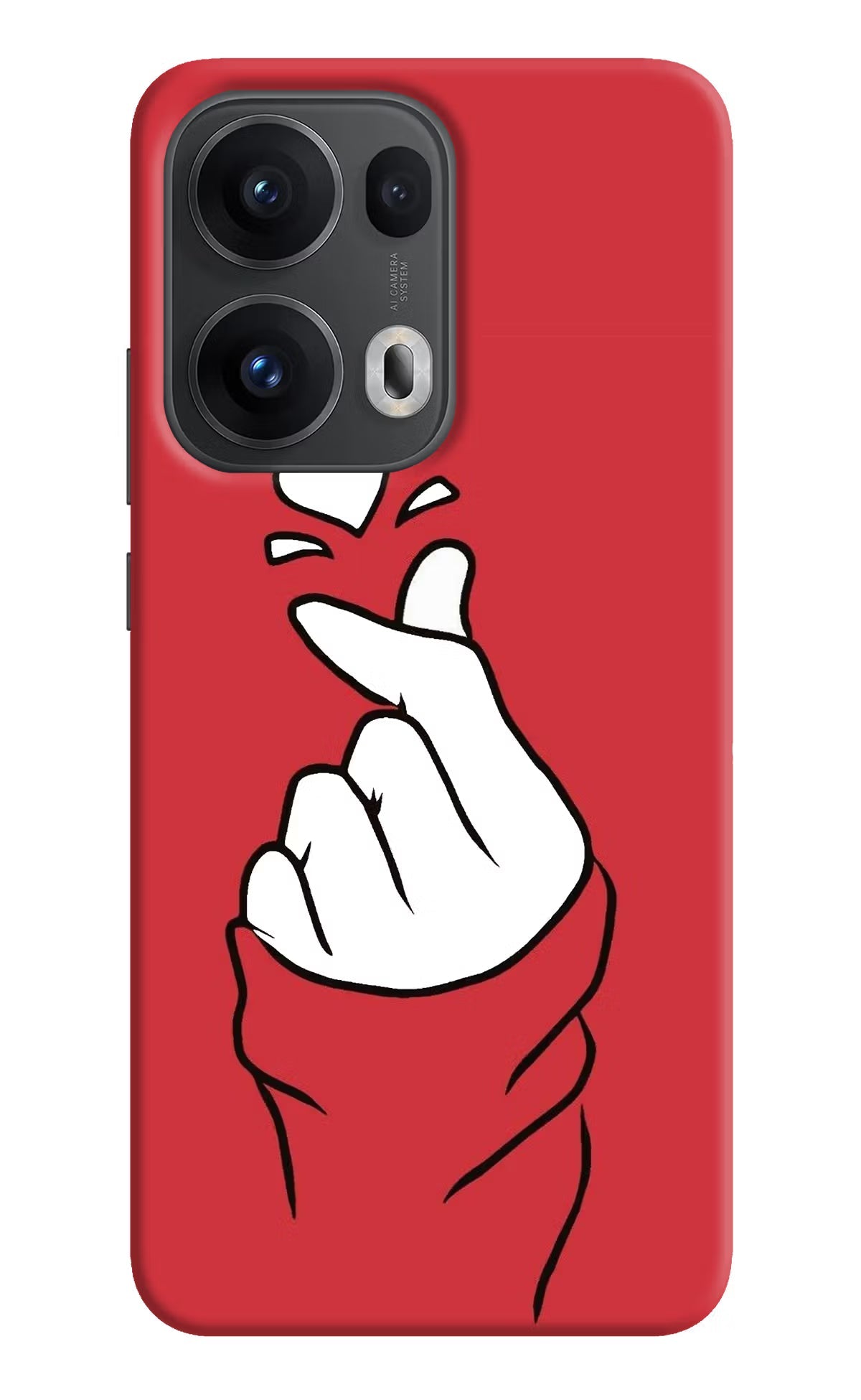 Korean Love Sign Oppo Reno13 Pro 5G Back Cover