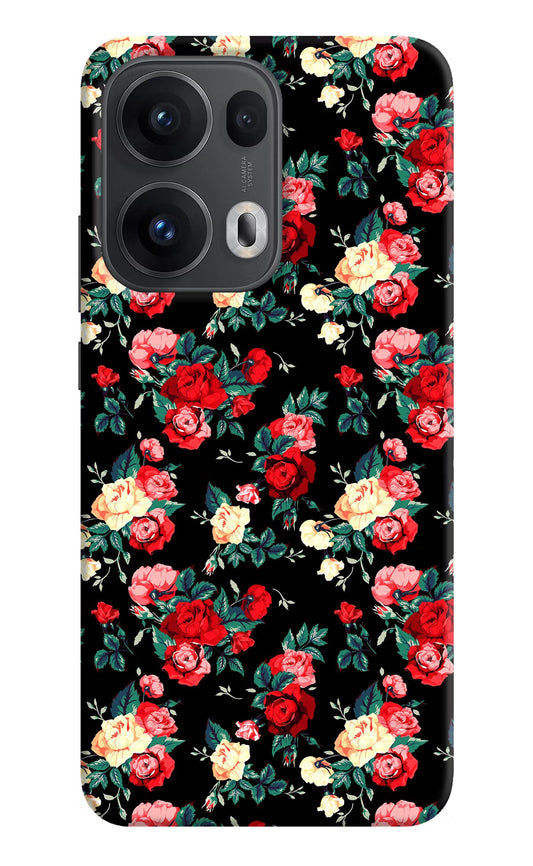 Rose Pattern Oppo Reno13 Pro 5G Back Cover