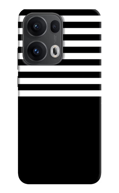 Black and White Print Oppo Reno13 Pro 5G Back Cover